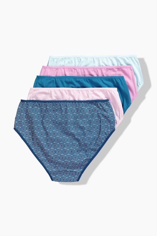 5 Pack of Midi Briefs: Geometric Snowflake