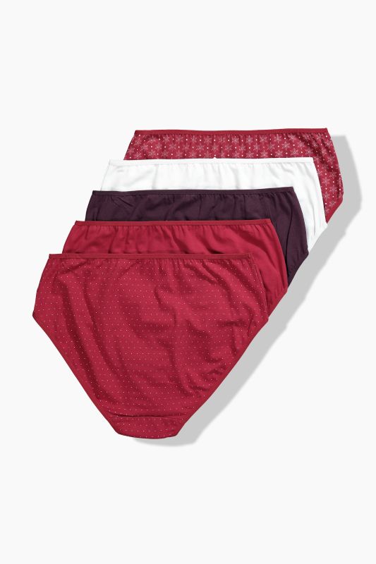 5 Pack of Midi Briefs: Snowflake
