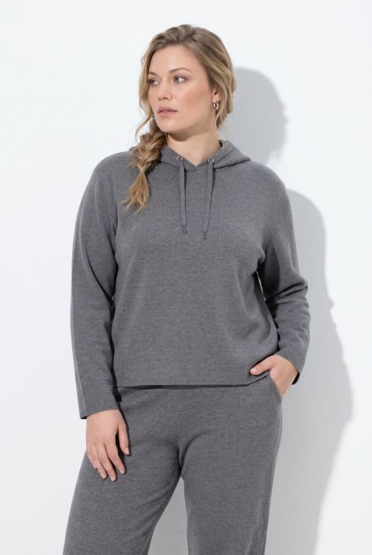 Eco Cotton Oversized Knit Hoodie