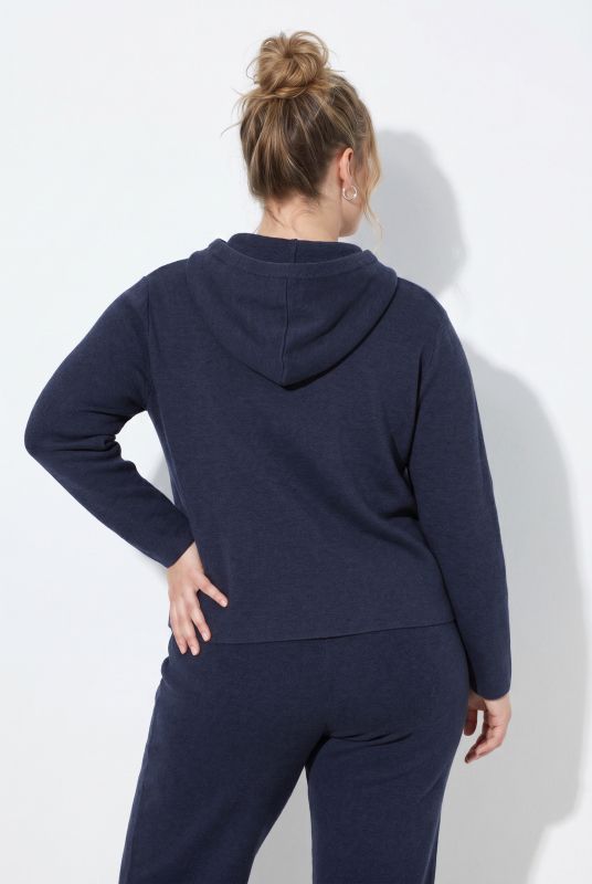 Eco Cotton Oversized Knit Hoodie