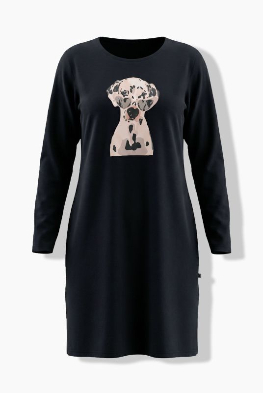 Dalmatian Graphic Long Sleeve Sleep Tee