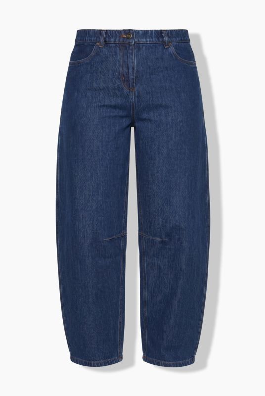 Eco Cotton Comfort Waist Barrel Jeans