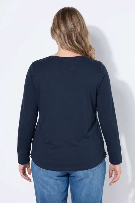 Eco Cotton Long Sleeve Button-Down Tee