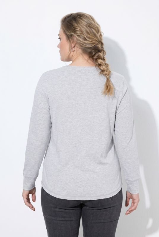 Eco Cotton Long Sleeve Button-Down Tee