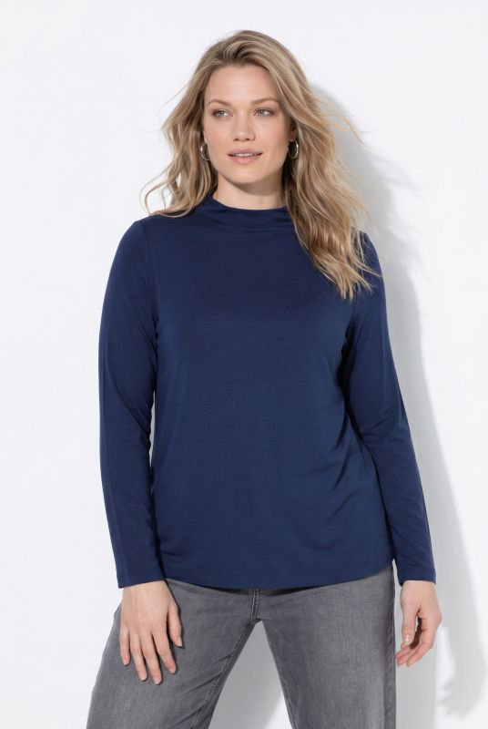 Eco Viscose Long Sleeve Turtleneck Tee