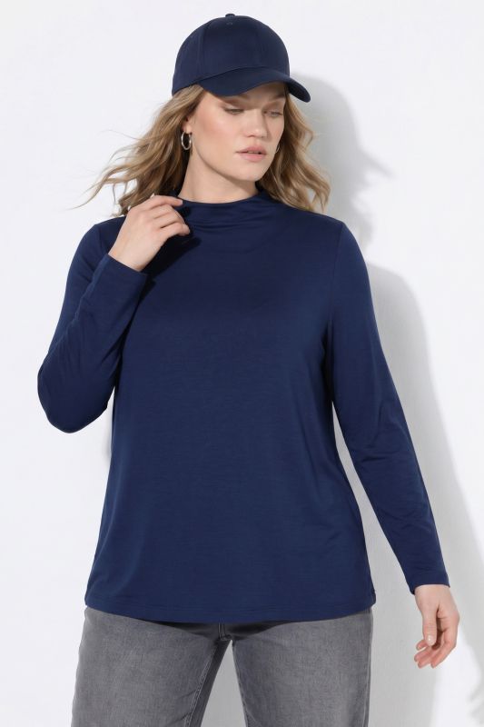 Eco Viscose Long Sleeve Turtleneck Tee