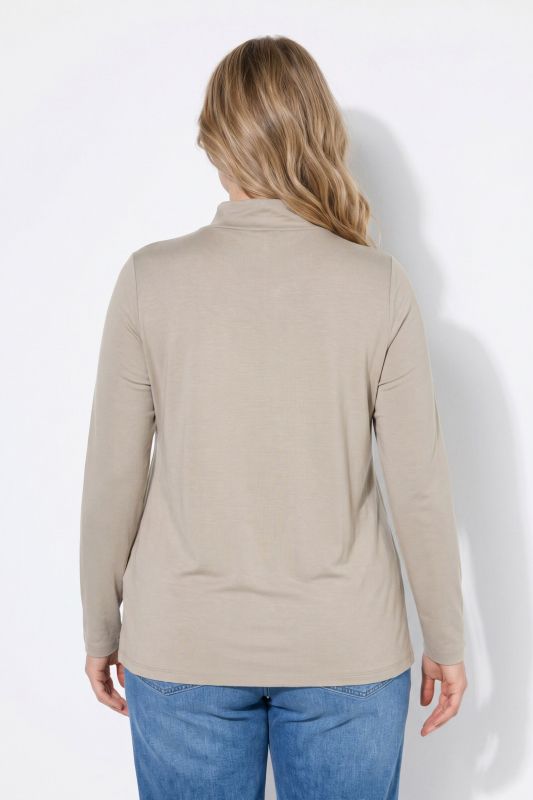 Eco Viscose Long Sleeve Turtleneck Tee