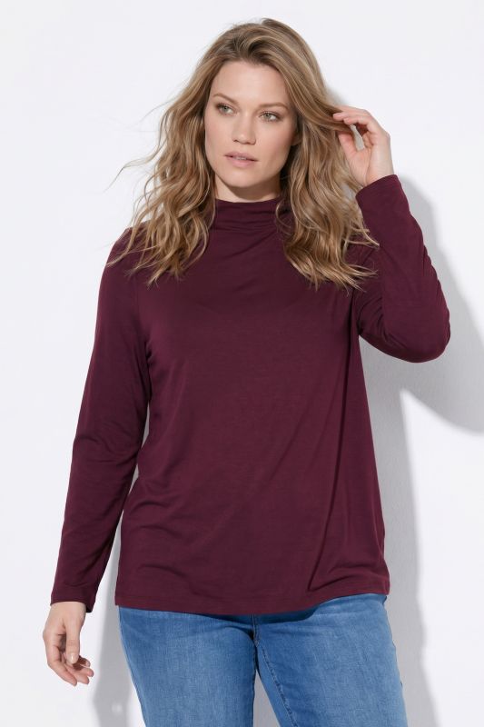 Eco Viscose Long Sleeve Turtleneck Tee