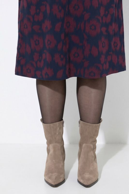 Eco Cotton Floral Print 3/4 Sleeve Wrap Dress