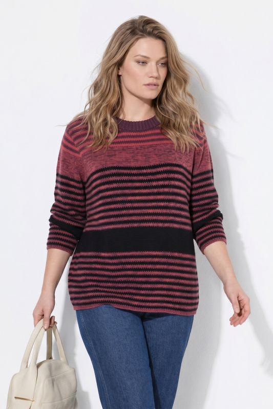 Eco Cotton Mixed Stripe Long Sleeve Sweater