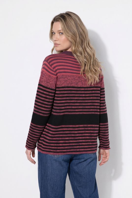 Eco Cotton Mixed Stripe Long Sleeve Sweater