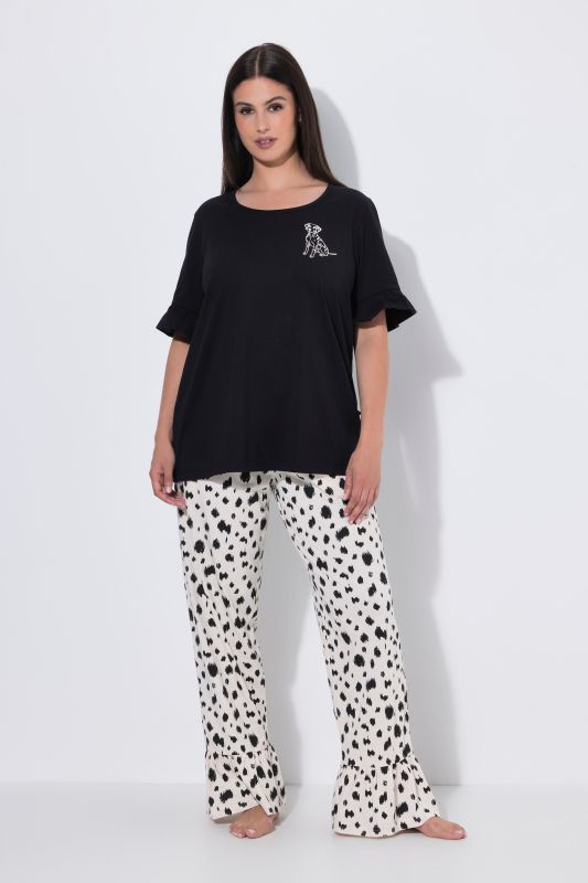 Dalmatian Print Two-Piece Pajama Set