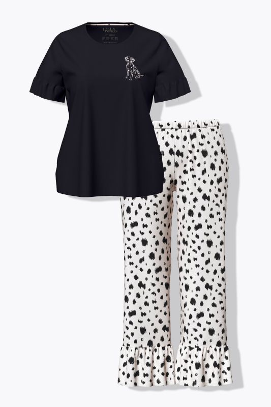 Dalmatian Print Two-Piece Pajama Set
