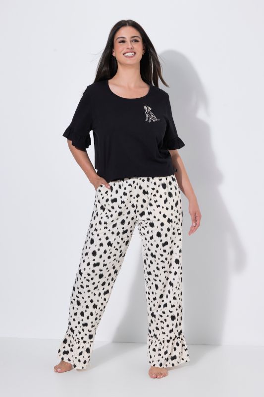 Dalmatian Print Two-Piece Pajama Set