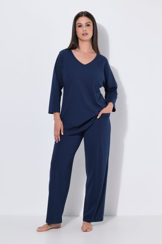 Decorative Seam Two-Piece Pajama Set