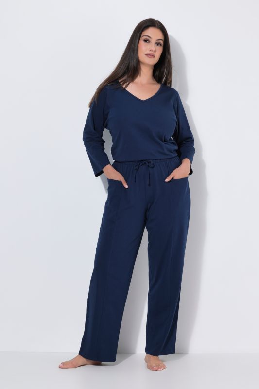 Decorative Seam Two-Piece Pajama Set