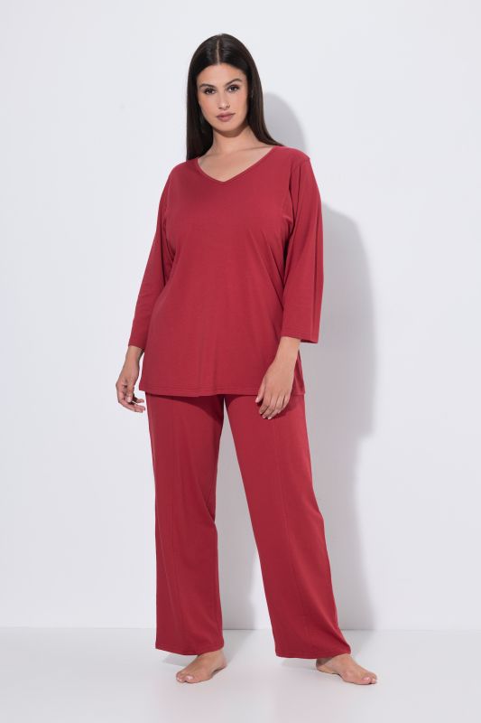 Decorative Seam Two-Piece Pajama Set