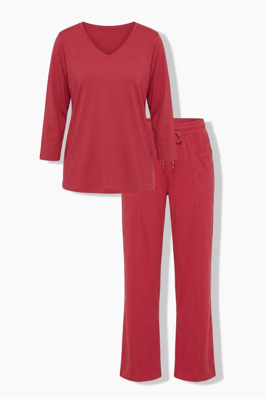 Decorative Seam Two-Piece Pajama Set