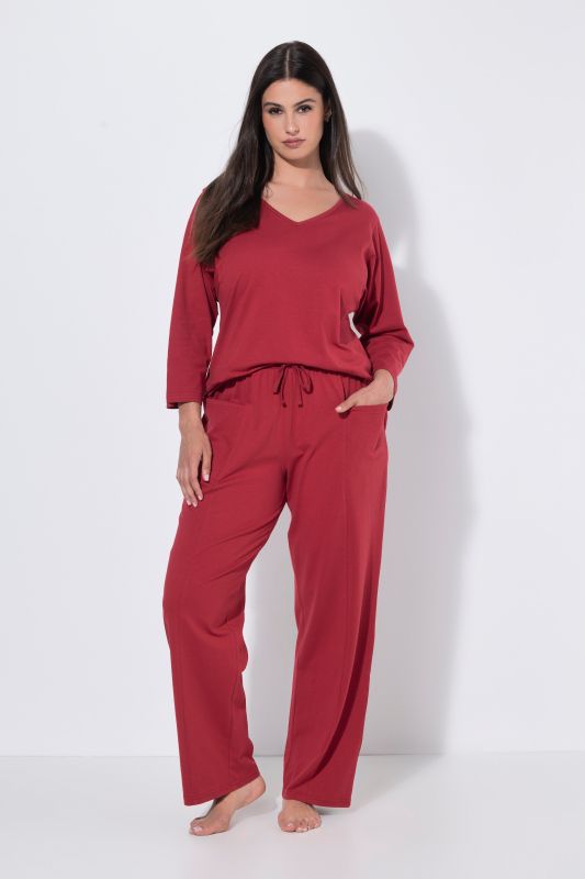 Decorative Seam Two-Piece Pajama Set