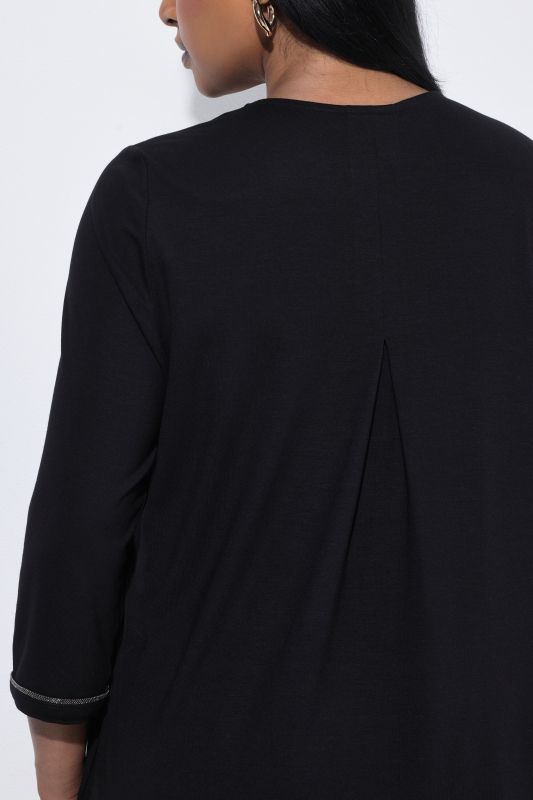2-in-1 Layered Rhinestoned Blouse
