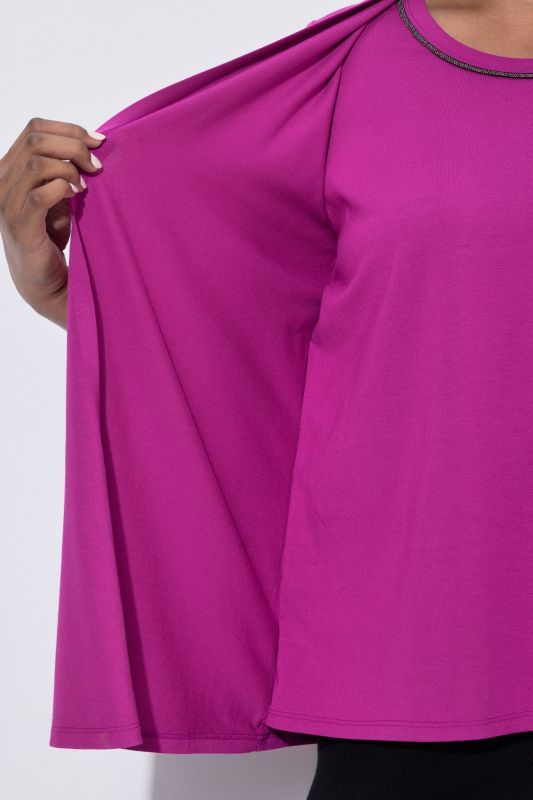 2-in-1 Layered Rhinestoned Blouse
