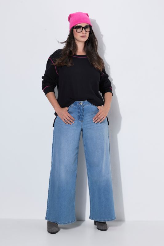 Extra Wide Leg Stretch Fit Jeans