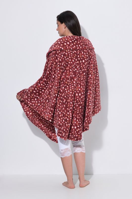 Fawn Print Loungewear Poncho
