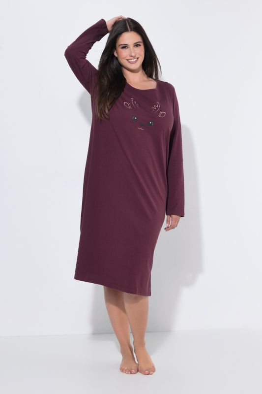 2 Pack Long Sleeve Sleep Tees: Fawn