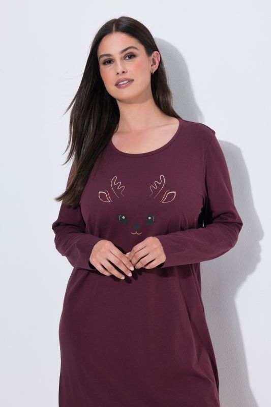 2 Pack Long Sleeve Sleep Tees: Fawn