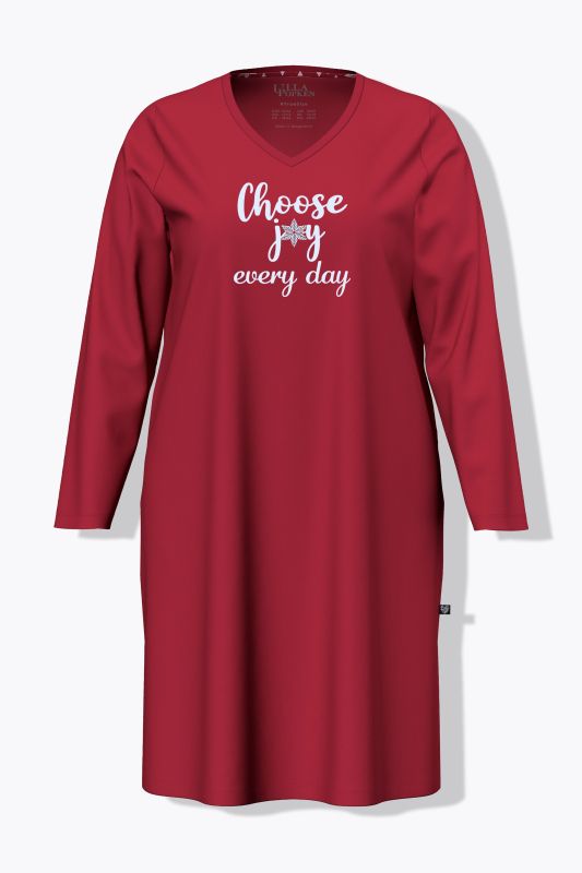 Eco Cotton Choose Joy Long Sleeve Sleep Tee