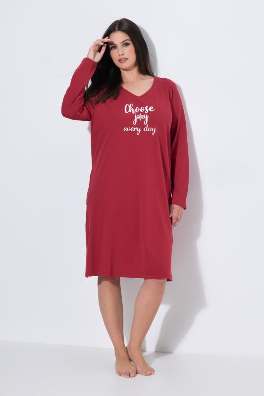 Eco Cotton Choose Joy Long Sleeve Sleep Tee