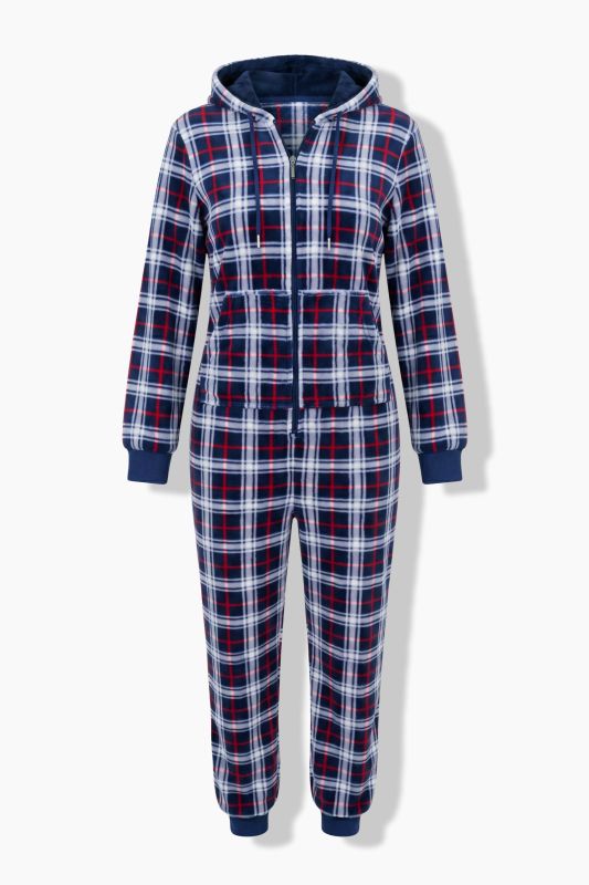 Plaid Loungewear Jumpsuit
