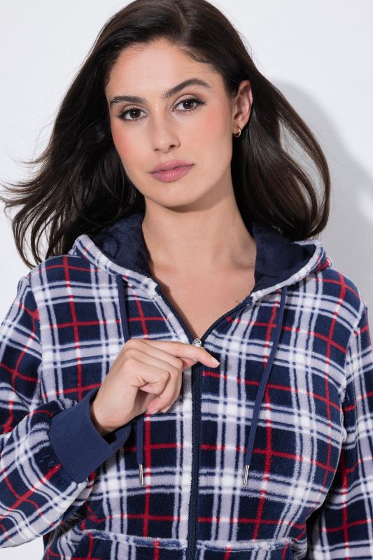Plaid Loungewear Jumpsuit