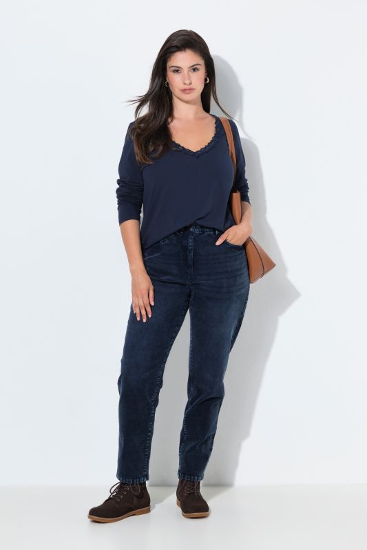 Mom Fit Stretch Fit Corduroy Pants