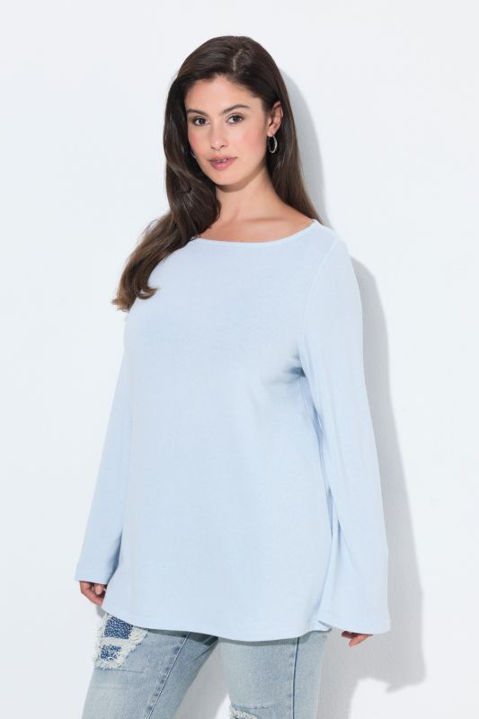 Boat Neck Long Bell Sleeve Tee