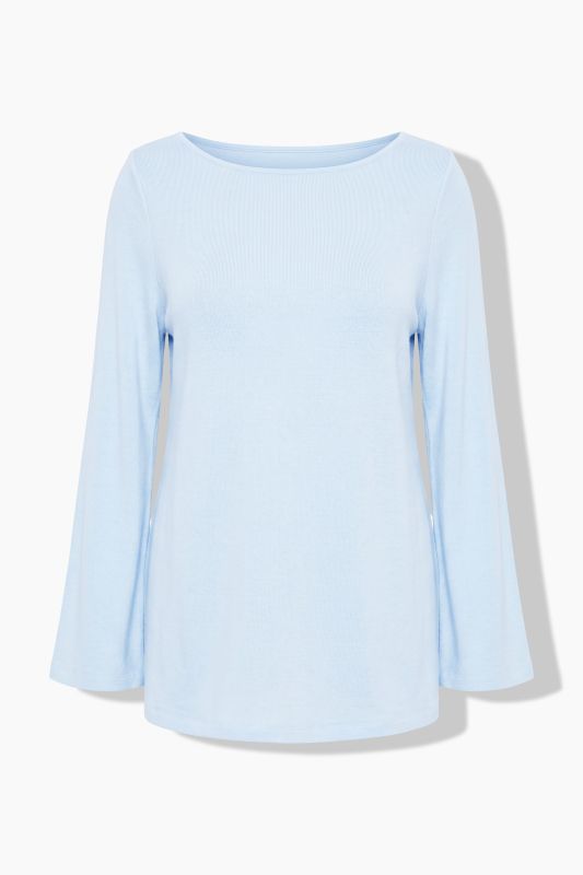 Boat Neck Long Bell Sleeve Tee