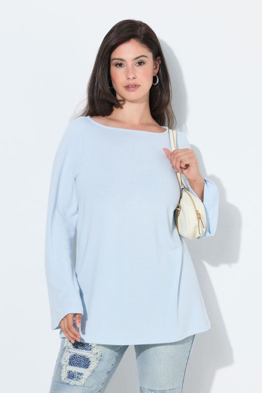 Boat Neck Long Bell Sleeve Tee