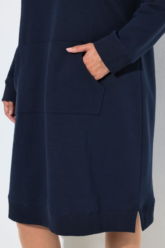 Snowflake Drawstring Hooded Sweatshirt Dress