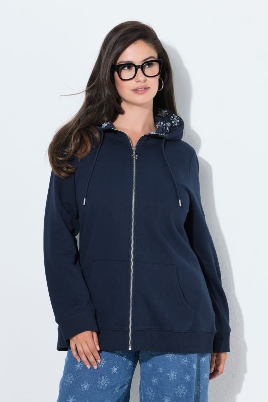 Snowflake Hood Zip-Up Sweatshirt
