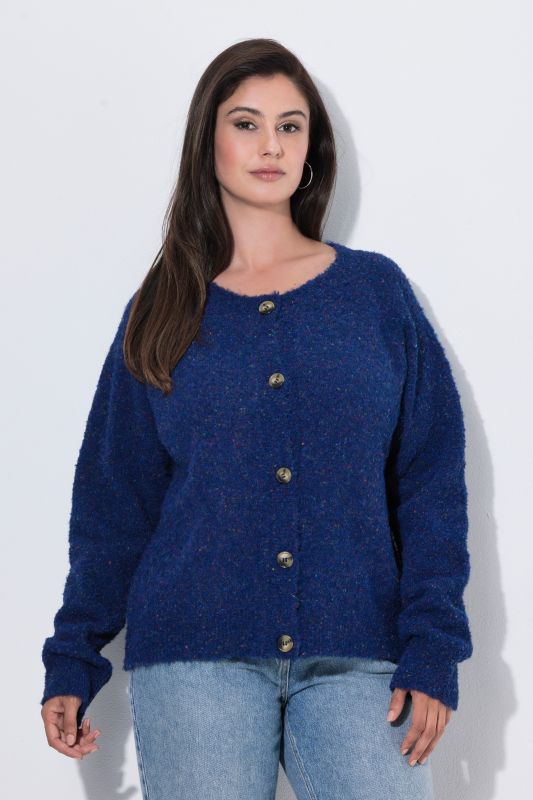 Fluffy Textured Knit Cardigan