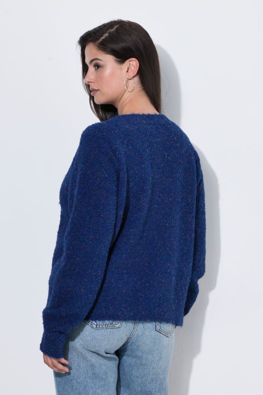 Fluffy Textured Knit Cardigan
