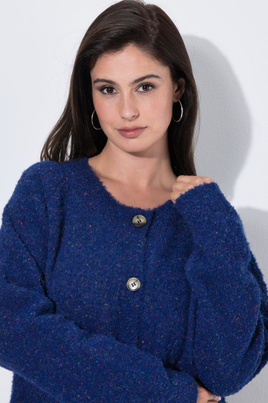 Fluffy Textured Knit Cardigan