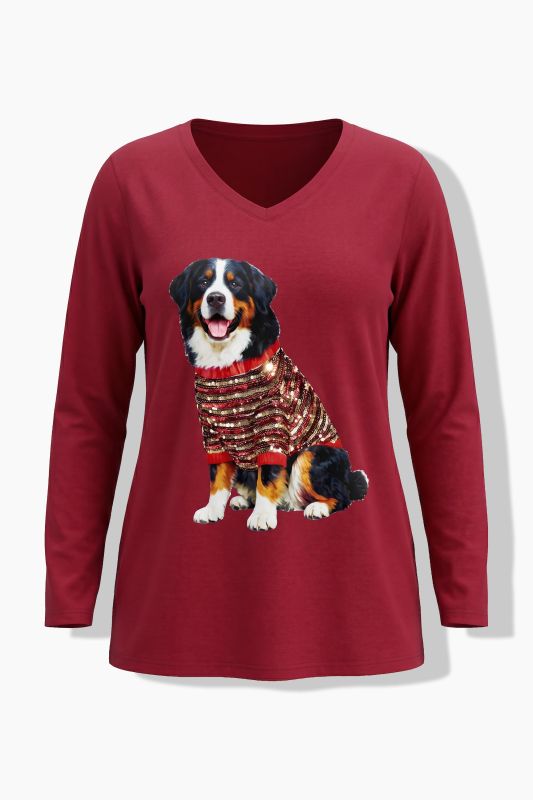 Holiday Animal Long Sleeve Graphic Tee