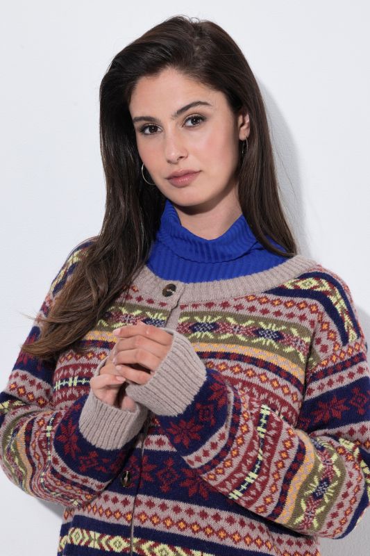 Alpine Striped Long Sleeve Cardigan
