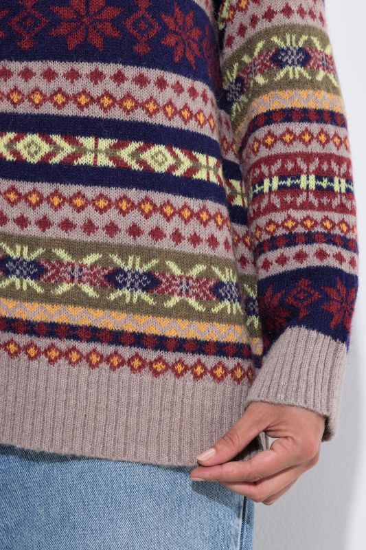 Alpine Striped Long Sleeve Cardigan