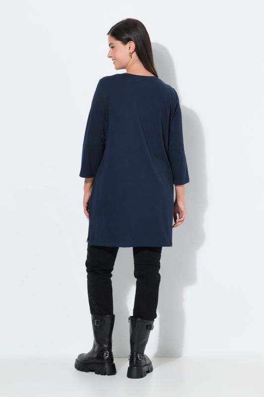 Ho Ho Ho 3/4 Sleeve Tunic Tee