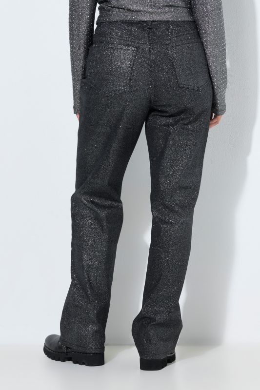 Sparkling Elastic Waist Pants