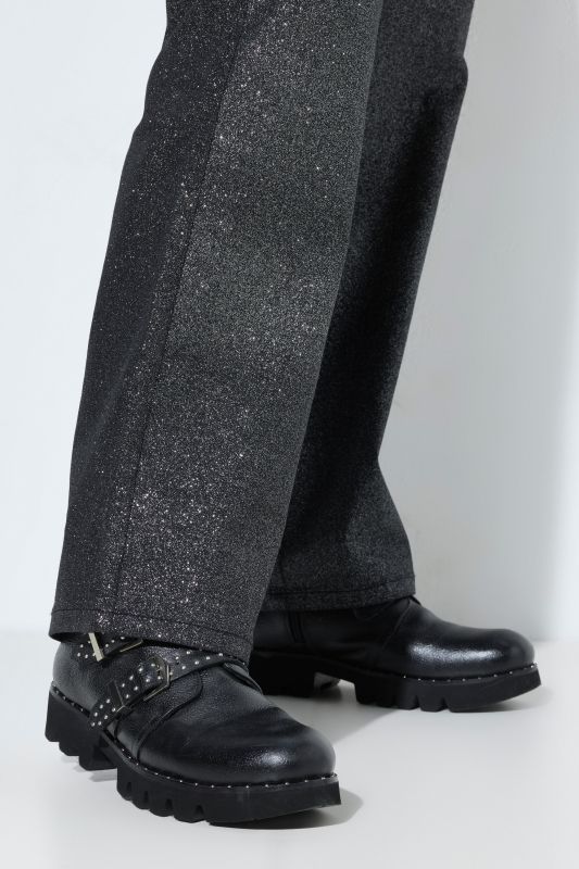 Sparkling Elastic Waist Pants