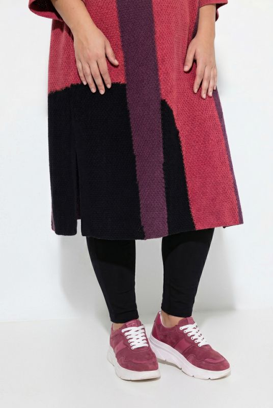 Eco Cotton Extra Long Colorblock Cardigan