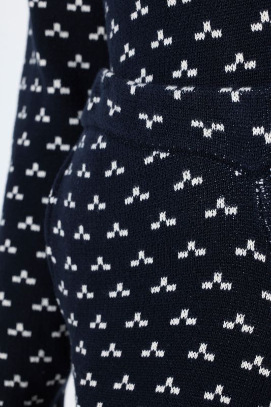 Eco Cotton Polka Dot Barrel Knit Pants